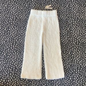 SKIMS Kids Cozy Knit Boucle Teddy Bear Fleece Lounge Pants (NWT)